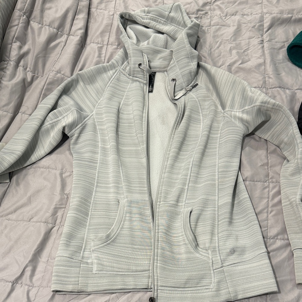 Youth XL 90 Degree By Reflex Light Gray Hooded Utility Jacket